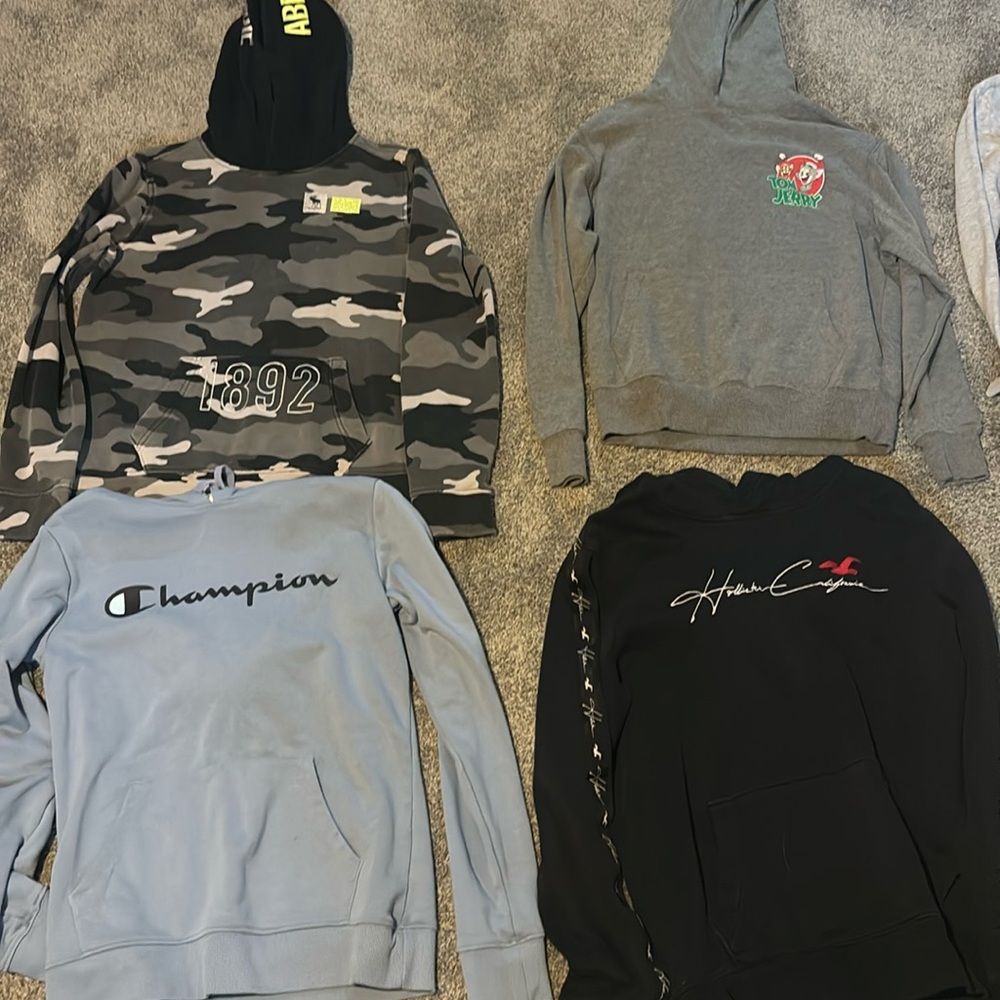 Lot of mens hoodies